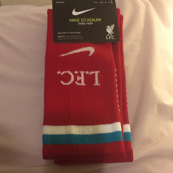 Nike Other - Nike Liverpool FC Soccer Red Knee High Socks Size Youth 13C-3Y